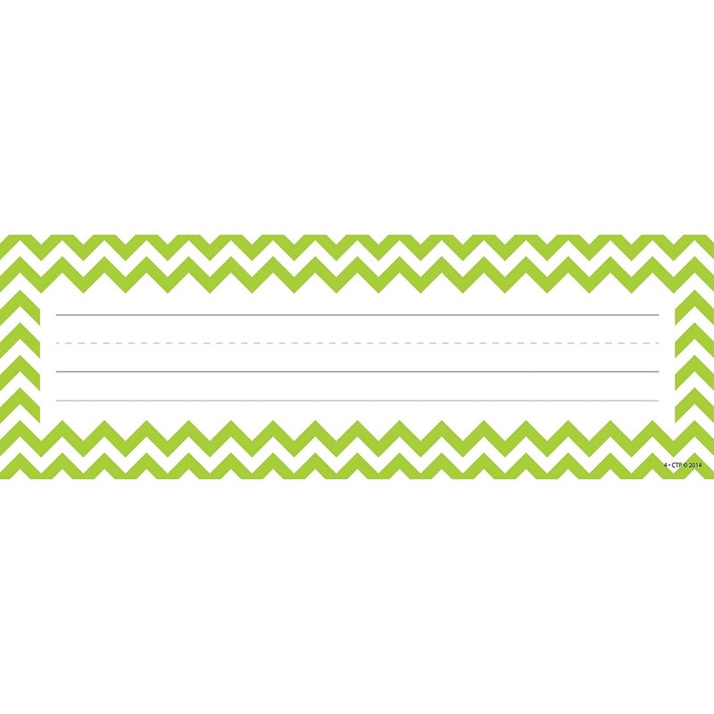 Creative Teaching Press Chevron Solids Name Plates, CTP Classroom Decoration, 36 Pieces (Creative Teaching Press 4517) - Image 5